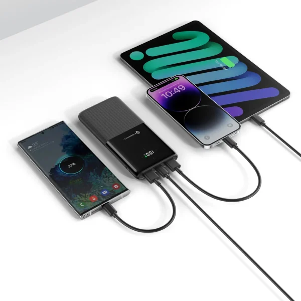 Външна батерия Forcell F-Energy, P10k1, PD, QC3.0, 3A, 20W, 10000 mAh, черен 3