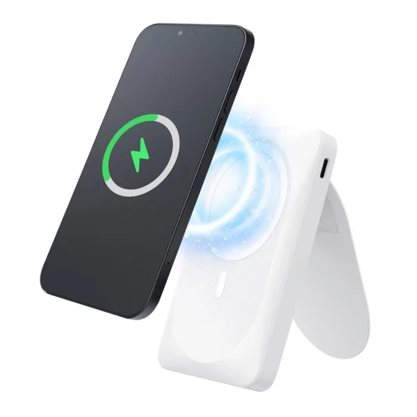 Външна батерия Forcell F-Energy MagStand, F10K2, QC3.0, PD, 5A, 20W, 10000 mAh, бял 2