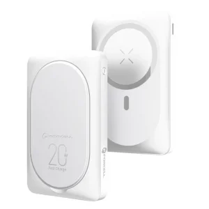 Външна батерия Forcell F-Energy MagStand, F10K2, QC3.0, PD, 5A, 20W, 10000 mAh, бял