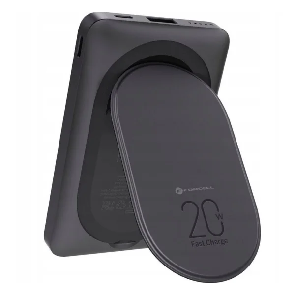 Външна батерия Forcell F-Energy MagStand, F10K2, QC3.0, PD, 5A, 20W, 10000 mAh, черен 4