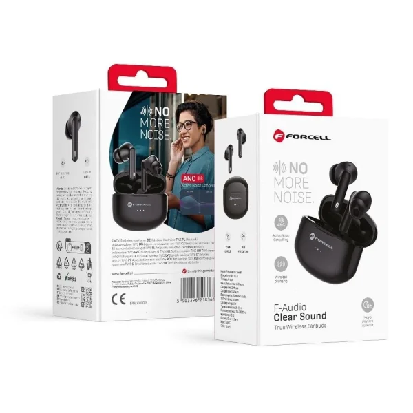 Безжични слушалкиTWS Forcell F-Audio Clear Sound , черен 5