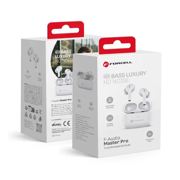 TWS Forcell Master Pro F-Audio Wireless Headphones, white 4