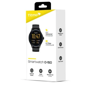 Смарт Часовник TITMO O-150, AMOLED, bluetooth call, черен 3