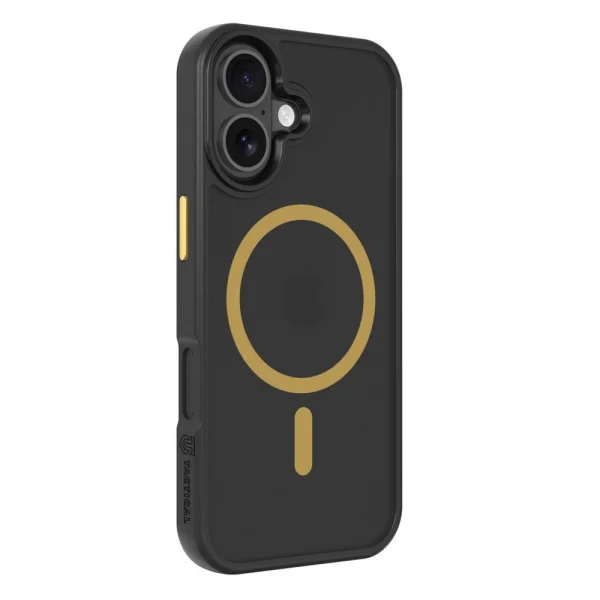 Shockproof case Tactical MagForce Hyperstealth 2.0 for iPhone 17, black-yellow 2