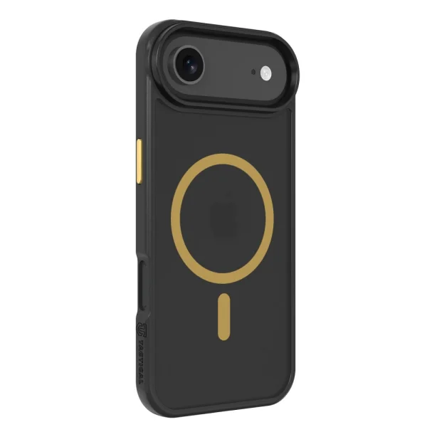 Shockproof case Tactical MagForce Hyperstealth 2.0 for iPhone 17 Air, black-yellow 2