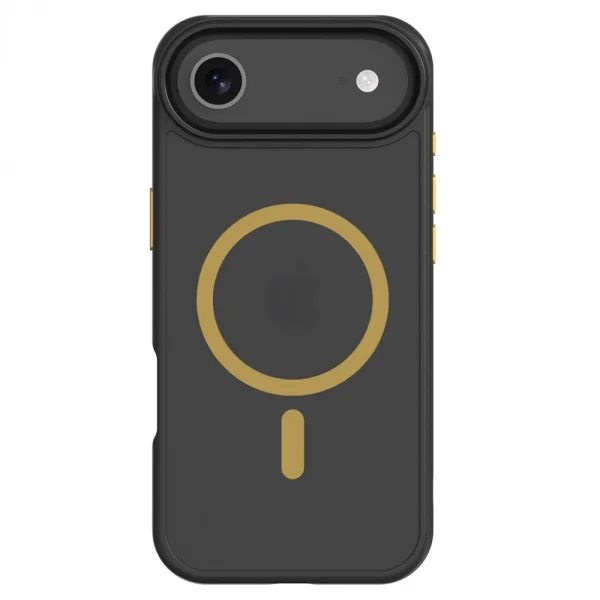 Shockproof case Tactical MagForce Hyperstealth 2.0 for iPhone 17 Air, black-yellow 1