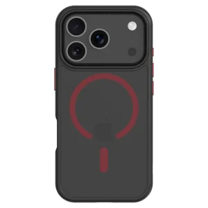 Удароустойчив калъф Tactical MagForce Hyperstealth 2.0 за iPhone 18 Pro, черен -червен