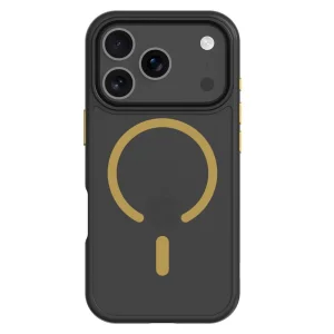 Удароустойчив калъф Tactical MagForce Hyperstealth 2.0 за iPhone 18 Pro, черен- жълт