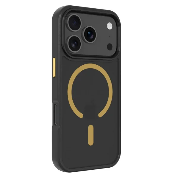 Shockproof case Tactical MagForce Hyperstealth 2.0 for iPhone 18 Pro Max, black-yellow 2