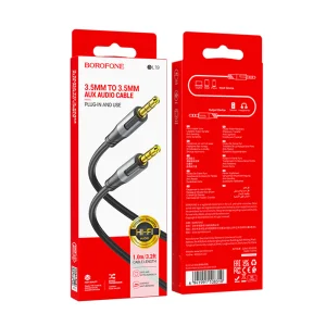 Borofone BL19 Audio Cable, AUX 3.5mm, Creator, 1m, black 4