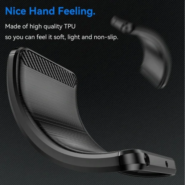 Techsuit Carbon Silicone Case for Samsung Galaxy S25 FE, black 2