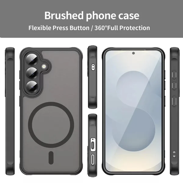 Shockproof case Techsuit HaloFrost II MagSF for Samsung Galaxy S25 FE, black 4