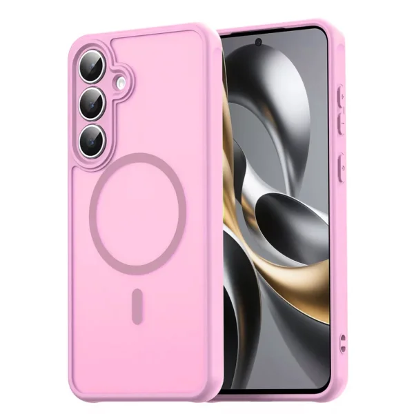 Shockproof case Techsuit HaloFrost II MagSF for Samsung Galaxy S25 FE, pink 1