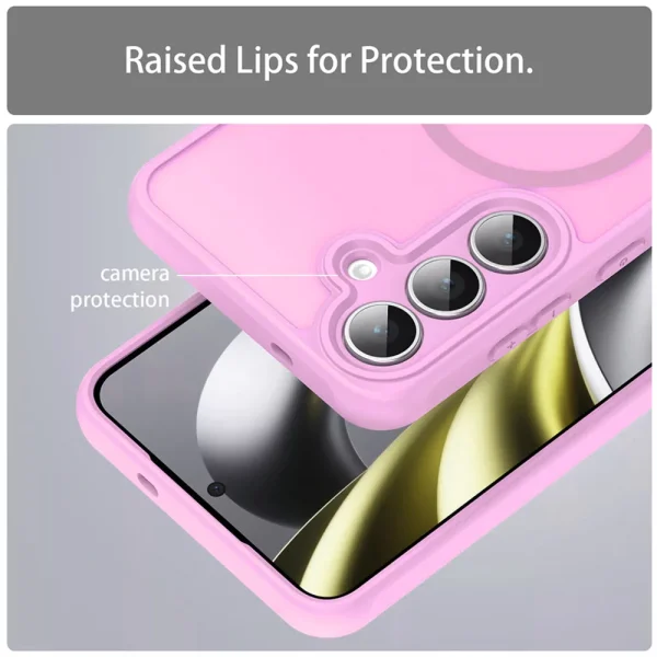 Shockproof case Techsuit HaloFrost II MagSF for Samsung Galaxy S25 FE, pink 4