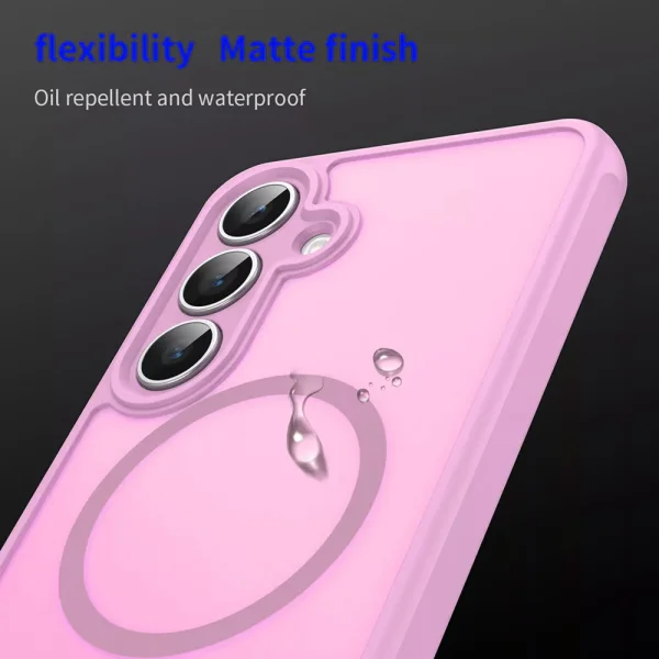 Shockproof case Techsuit HaloFrost II MagSF for Samsung Galaxy S25 FE, pink 5