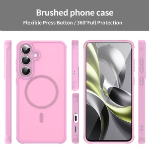 Shockproof case Techsuit HaloFrost II MagSF for Samsung Galaxy S25 FE, pink 6