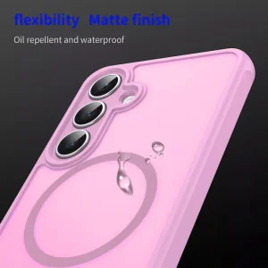 Shockproof case Techsuit HaloFrost II MagSF for Samsung Galaxy S25 FE, pink 5