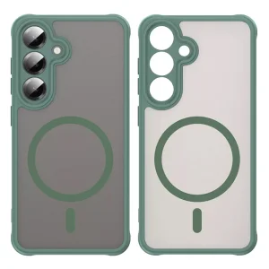 Shockproof case Techsuit HaloFrost II MagSF for Samsung Galaxy S25 FE, Green 4