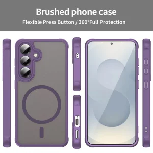 Shockproof case Techsuit HaloFrost II MagSF for Samsung Galaxy S25 FE, Purple 5