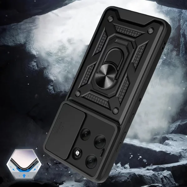 Удароустойчив Калъф Techsuit CamShield за Motorola Moto G86, черен 4