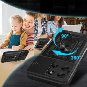 Удароустойчив Калъф Techsuit CamShield за Motorola Moto G86, черен 3