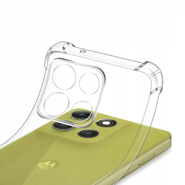 Силиконов калъф Techsuit Shockproof за Motorola Moto G86, Прозрачен 2