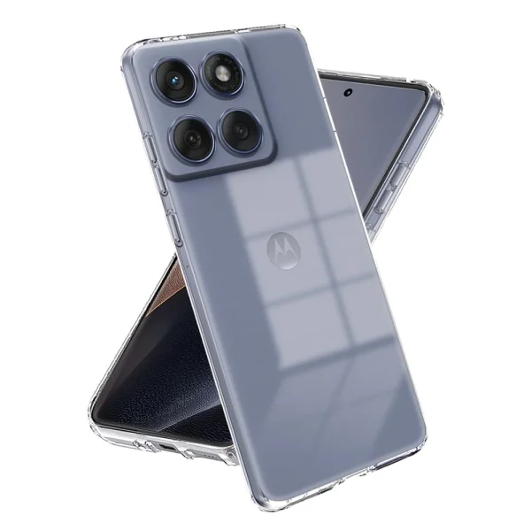 Силиконов калъф Techsuit Clear за Motorola Moto G86, прозрачен 2