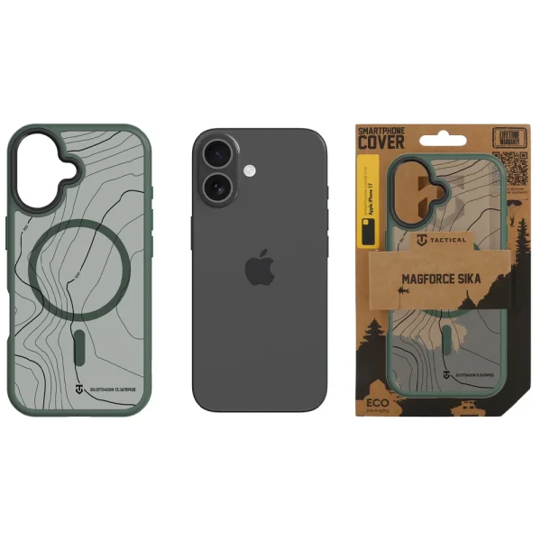 Калъф Tactical MagForce Hyperstealth Sika за iPhone 17, зелен 3