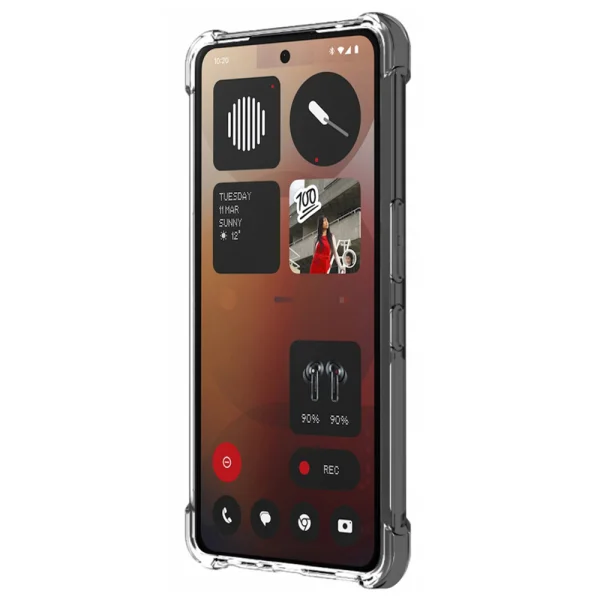 Silicone case Techsuit Shockproof MagSF for Nothing Phone (3a), transparent 2