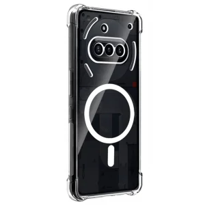 Силиконов калъф Techsuit Shockproof MagSF за Nothing Phone (3a), прозрачен