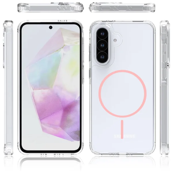 Калъф Anti Shock Thin MagSF за Samsung Galaxy A36 / A37 5G, розов 3