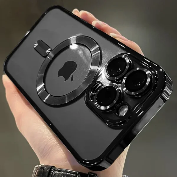Силиконов калъф Color Chrome MagSF IPhone 15 Pro, черен 3