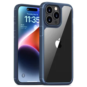 Удароустойчив калъф Color Shock за Iphone 15 Pro, син