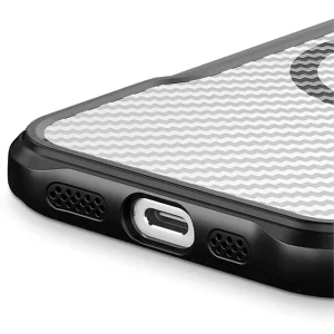 MagSF Hybrid Carbon Case for iPhone 15 Pro, Black 4
