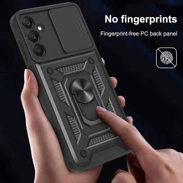 Shockproof Slide Camera case for Samsung Galaxy S25 FE, black 5