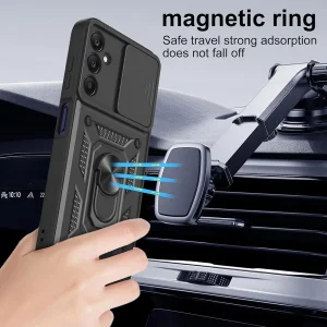 Shockproof Slide Camera case for Samsung Galaxy S25 FE, black 4