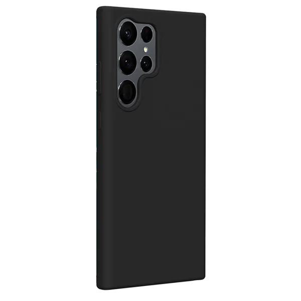 Etteri Silicone Case for Samsung Galaxy S23 Ultra, black 2