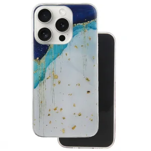 Силиконов калъф Gold Glam за iPhone 15 Pro, Айсберг