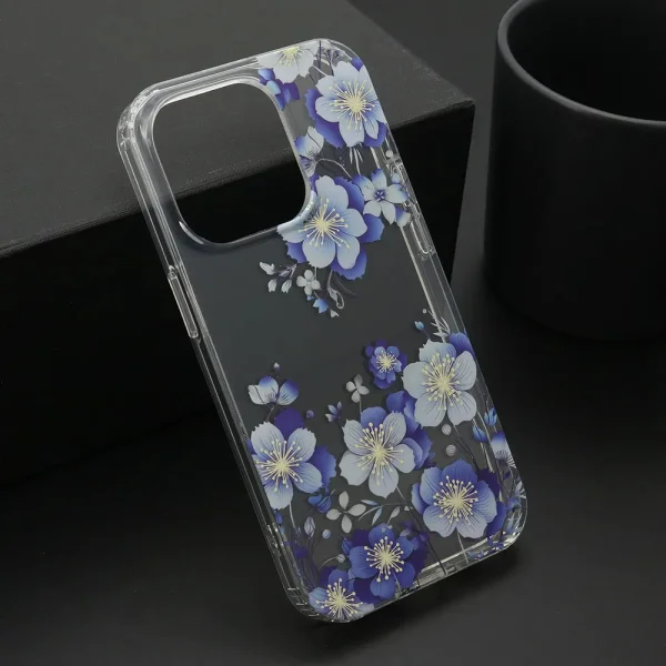 Shockproof case IMD print for iPhone 15 Pro, Flowers 2