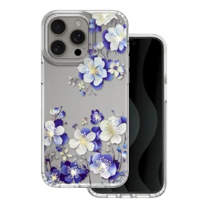 Удароустойчив калъф IMD print за iPhone 15 Pro, Цветя