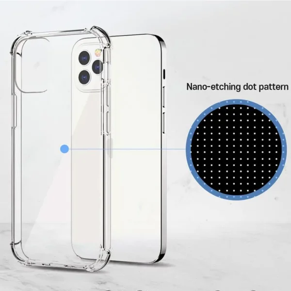 Silicone case Drop Resistant for iPhone 12 Pro, Transparent 2