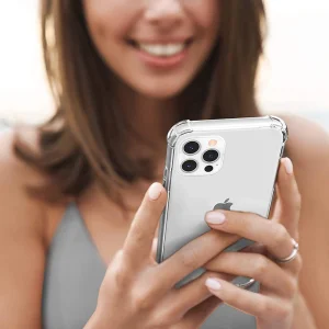 Silicone case Drop Resistant for iPhone 12 Pro, Transparent 5
