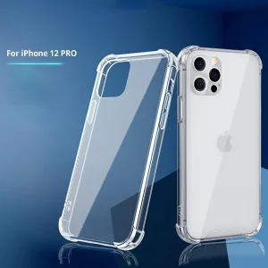 Silicone case Drop Resistant for iPhone 12 Pro, Transparent 4