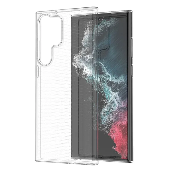 Силиконов калъф за Samsung Galaxy S23 Ultra, 1mm, прозрачен 1