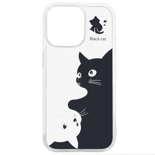 Силиконов калъф Ultra Trendy за iPhone 15 Pro, Котка 2