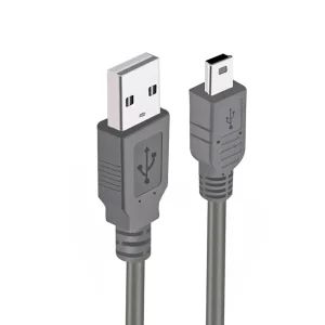 USB КАБЕЛ 1.5M MINI 5P, сив