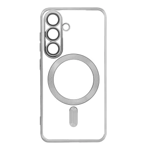 Silicone case Electro Mag Cover for Samsung Galaxy S25 FE, silver 3