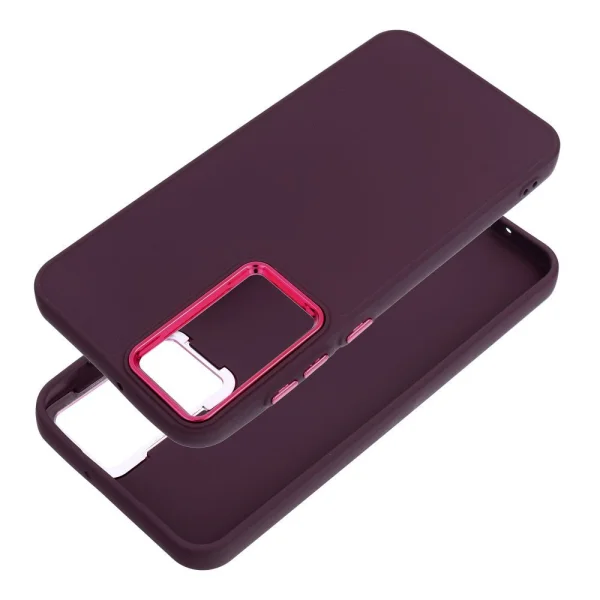 Shockproof case FRAME for Samsung Galaxy S25 FE, cherry 2