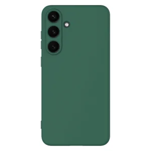 Силиконов калъф Matte за Samsung Galaxy S25 FE, зелен