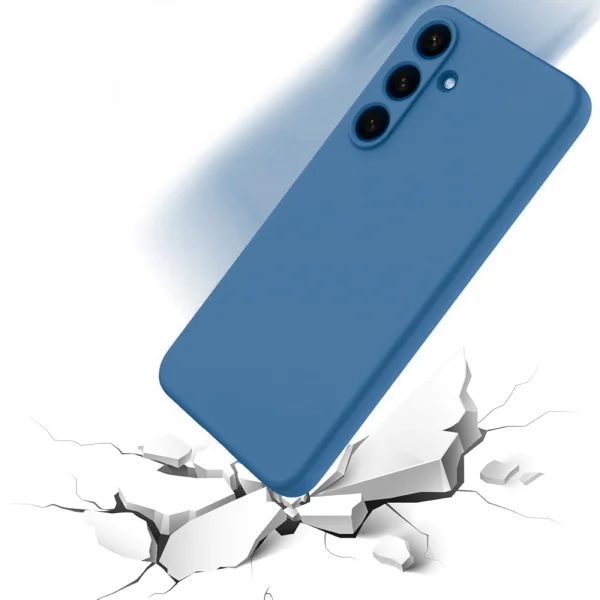 Silicone Case Matte for Samsung Galaxy S25 FE, blue 3